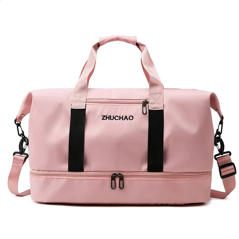Large capacity womens travel bag waterproof nylon weekend outdoor overnight luggage bag mens handbag240921