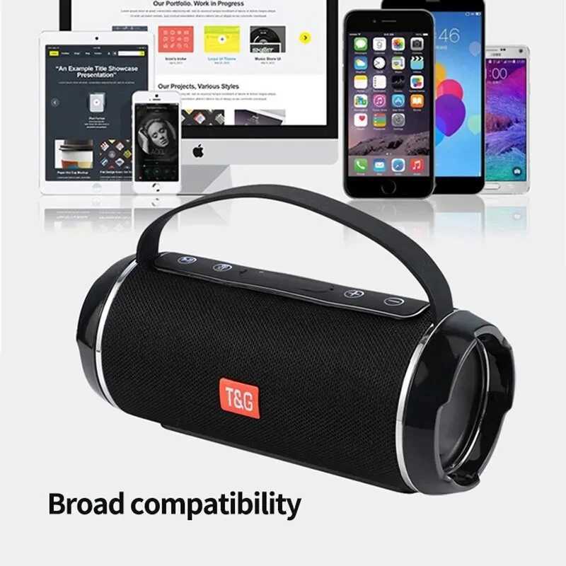 Portable Caixa De Som BT speaker wireless speaker subwoofer radio FM waterproof speaker music Bocina Coluna Blootooth M241004