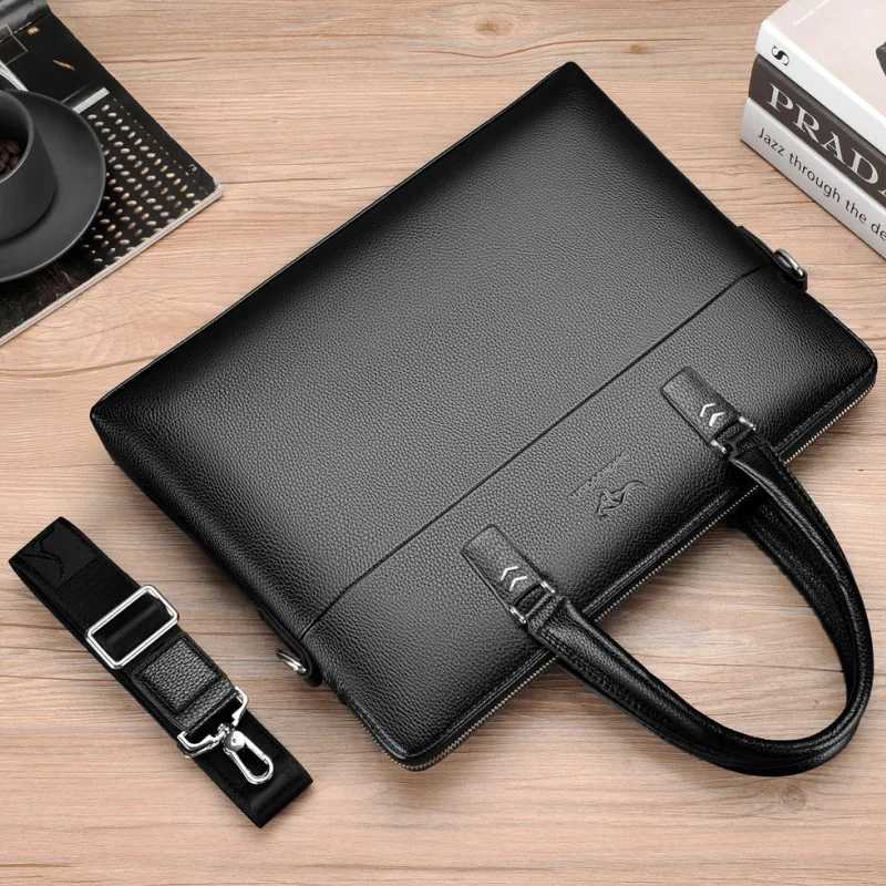 2024 New FAshion Luxury Pu Leather Business Mens Briefcase Male Shoulder Bag Men Messenger Casual Tote Computer BagXJ241004