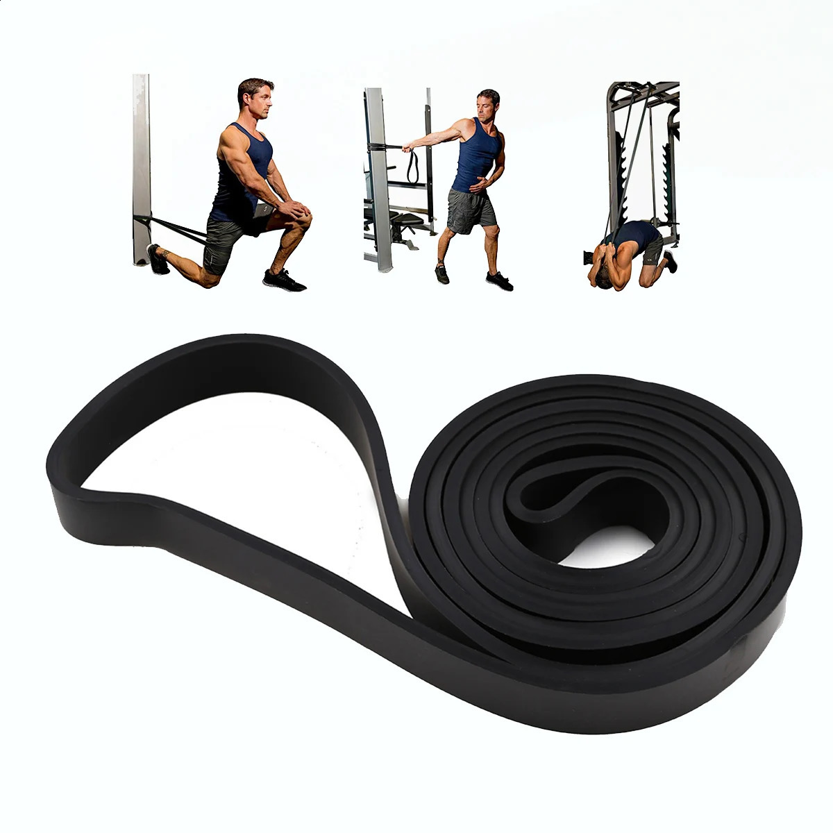 Durable strap 41 Crossfit strength rubber ring power extender suspension exercise rubber pull up strap 240930