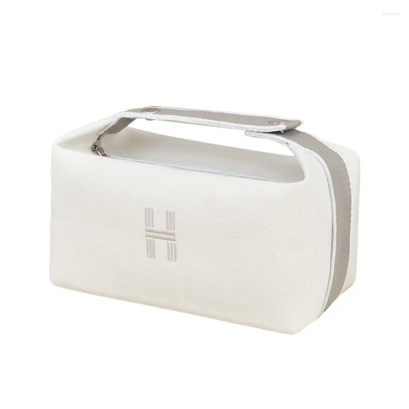 3 Cosmetic Bags INS Travel Wash Bag Large Capacity Canvas Portable Makeup Simple Women's Cosmetics Storage 4