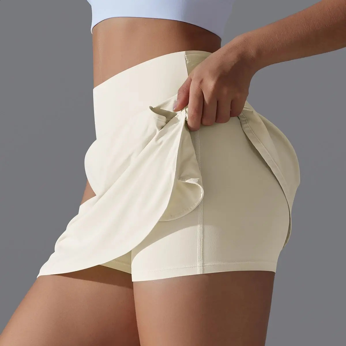Women Sports Shorts with Pocket yoga fitness Shorts Gym Workout Running Shorts Summer Quick Dry Loose breathable short pants 240923