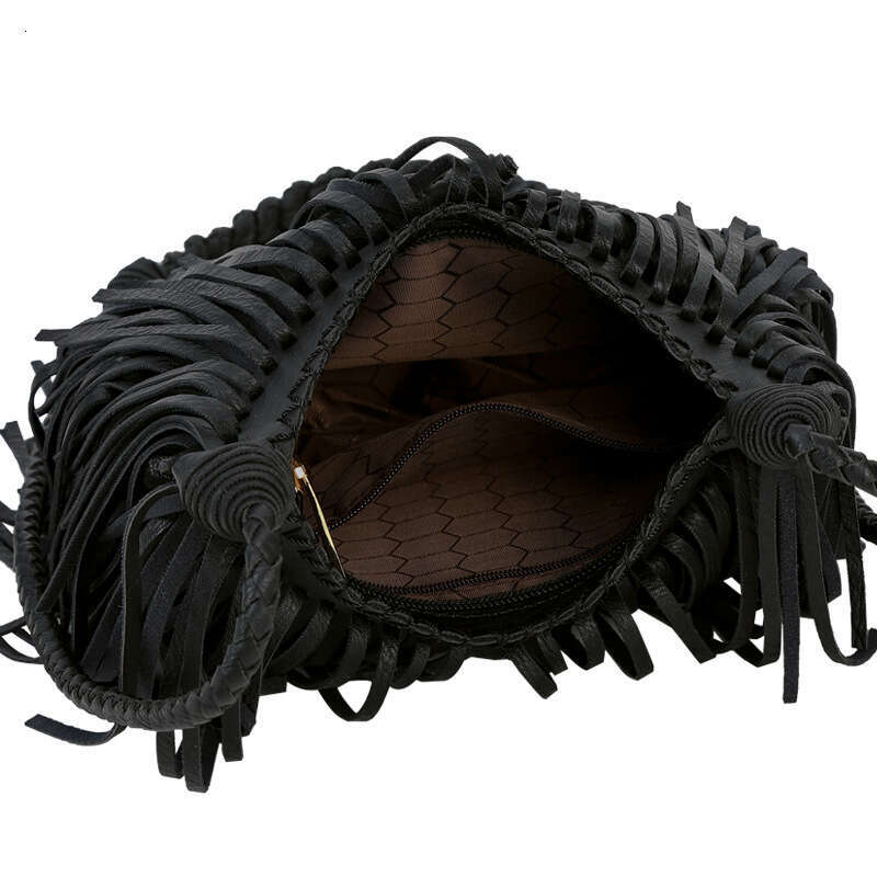 Stylish Tassel Shoulder Bag Messenger New Ladies Retro Crossbody Women's Designed 2024 Offer Hand Woven Female Bags Fashion Sale