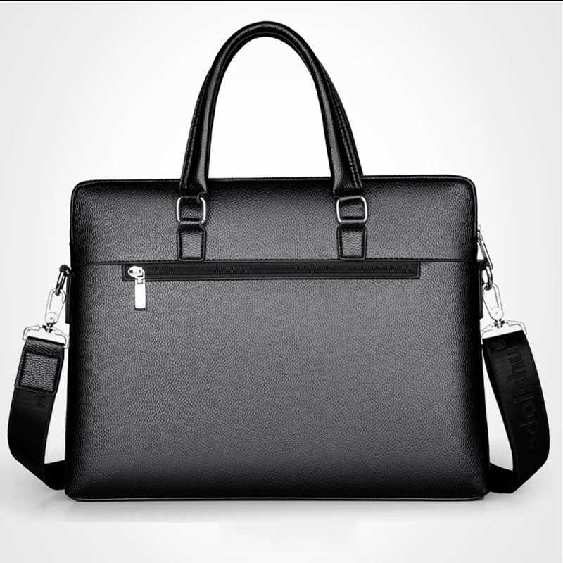 2024 New FAshion Luxury Pu Leather Business Mens Briefcase Male Shoulder Bag Men Messenger Casual Tote Computer BagXJ241004