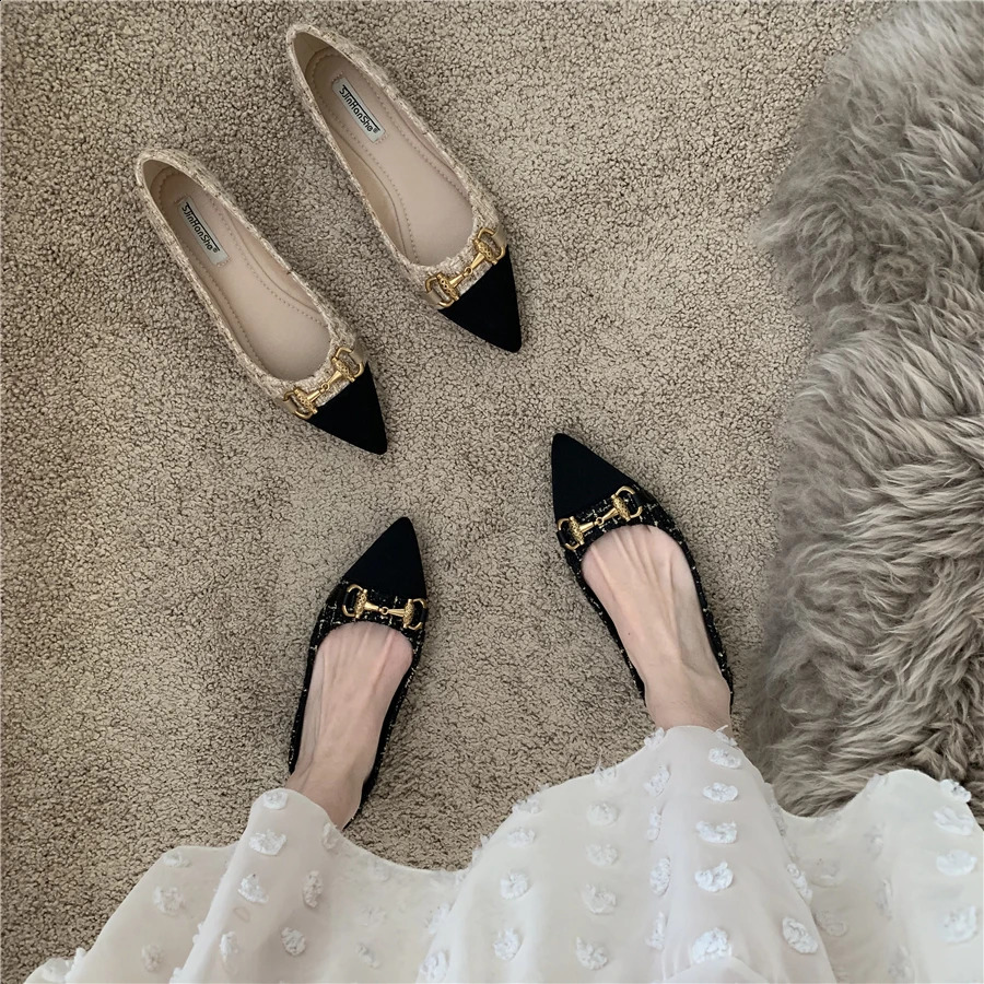 flat shoes single shoes light shoes womens soft soles comfortable ballet shoes large womens work shoes 240923