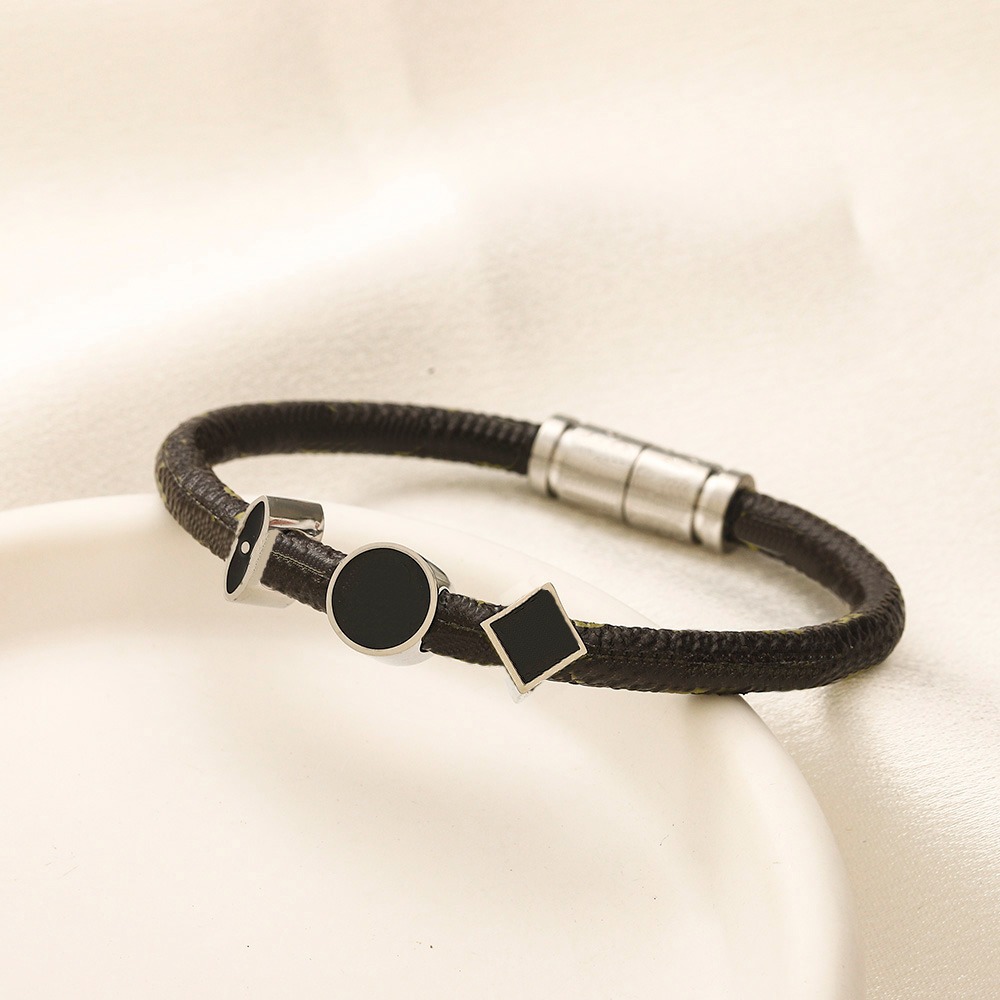 Fashion Bracelets Bangle Luxury designer Jewelr Leather Supplies For Women Men High sense Titanium Steel Gold Screwdriver lovers Bracelet