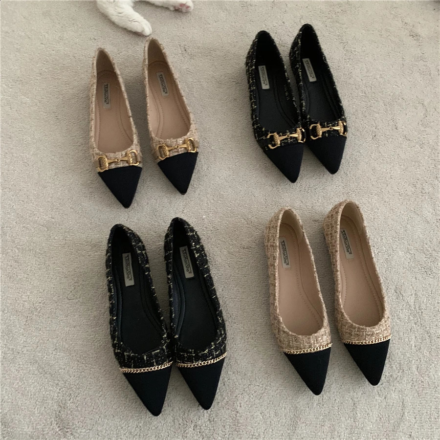 flat shoes single shoes light shoes womens soft soles comfortable ballet shoes large womens work shoes 240923