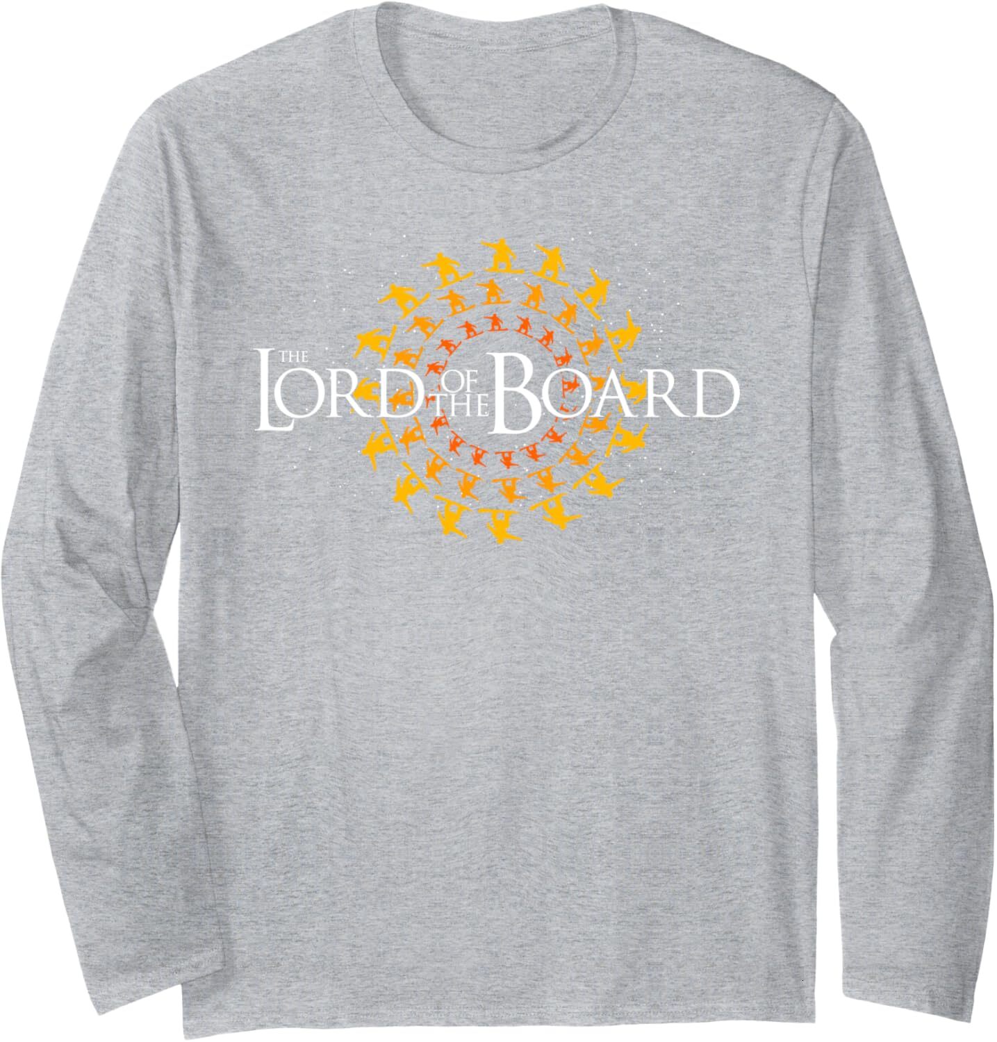 Long Sleeve Shirts for Men sweatshirt The Lord of the Board Snowboard Skiing Funny Gift Long Sleeve Tee Streetwear Casual tops clothes fashion
