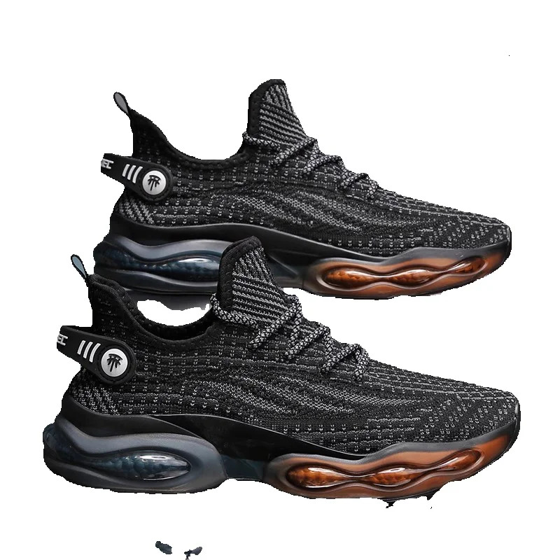 2024 new designer shoes versatile running shock-absorbing air cushion sports men's casual height increasing black fashion shoes casual shoes