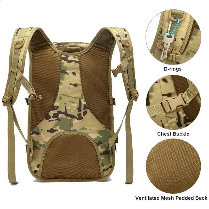 Mens tactical backpack camping hiking survival outdoor backpack 241008