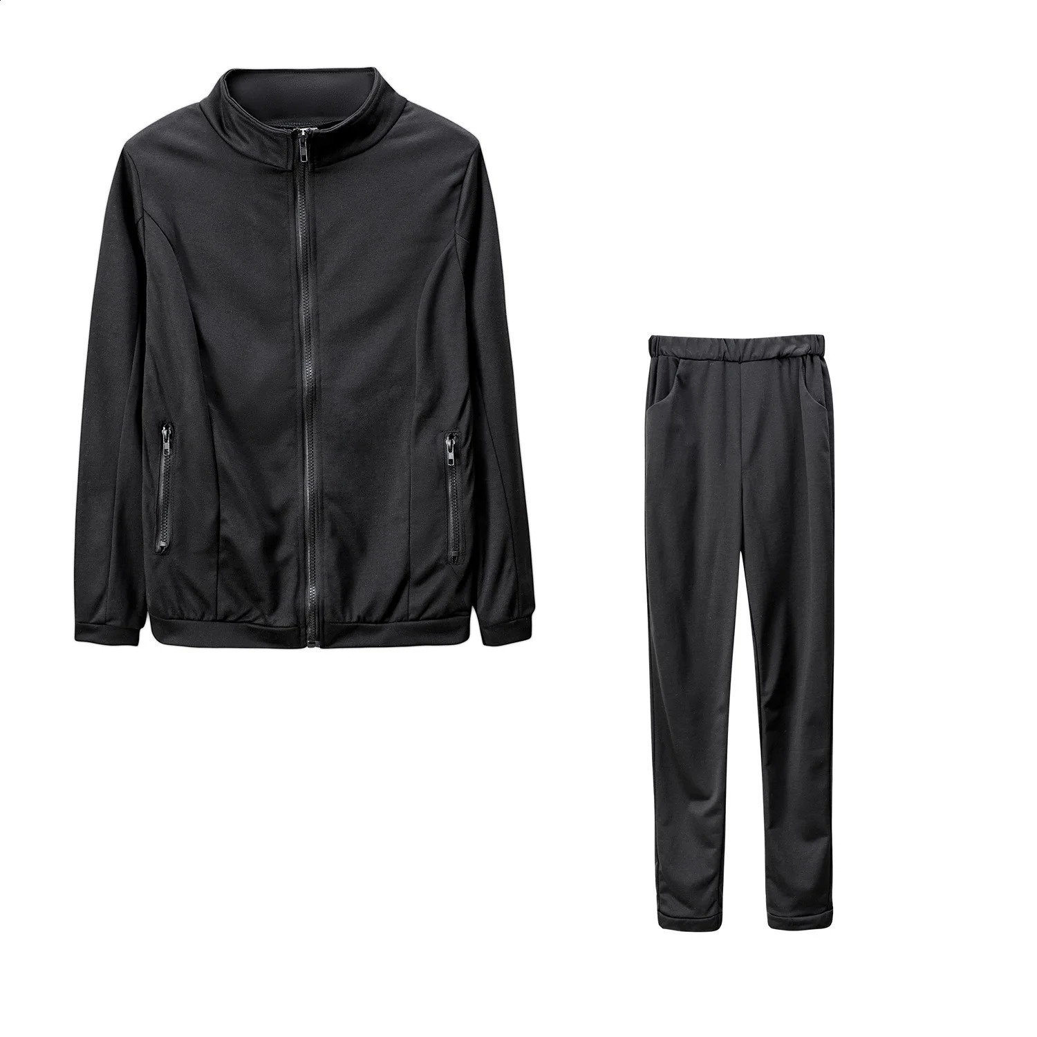 Slow jogging womens set fashionable track and field clothing 2piece sportswear winter competition 240927