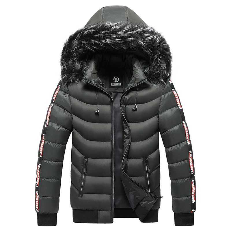 Mens Winter Down Jacket New Solid Color Casual Loose Plus Size Outdoor Travel Hoodie Mens Hot Jacket CL241004