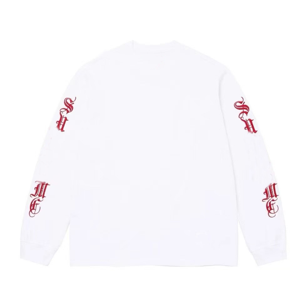 Old English Mens T Shirts AutumnT-Shirt O-Neck Cotton Loose Tee High Street Crack Letter Print Men Women Long Sleeve Hoodie Tops