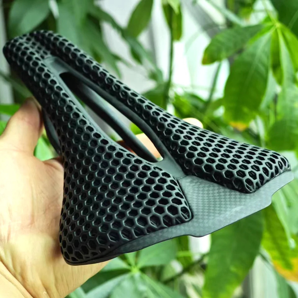 GOLDIX 3D Printing Bicycle Carbon Saddle Ultra Light Highway MTB Racing Saddle Bicycle Cushion Bicycle Seat Accessories 240923 - view 4