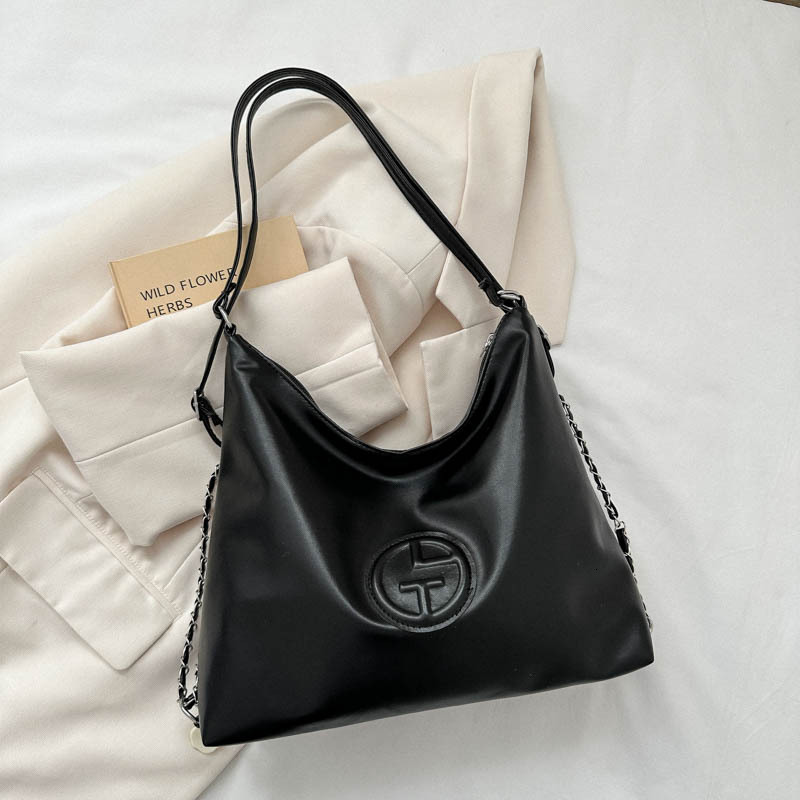 2025 New Designer Bag Women's New Fashion Capacity Handbag Simple Casual Single Shoulder Large Commuter Bag