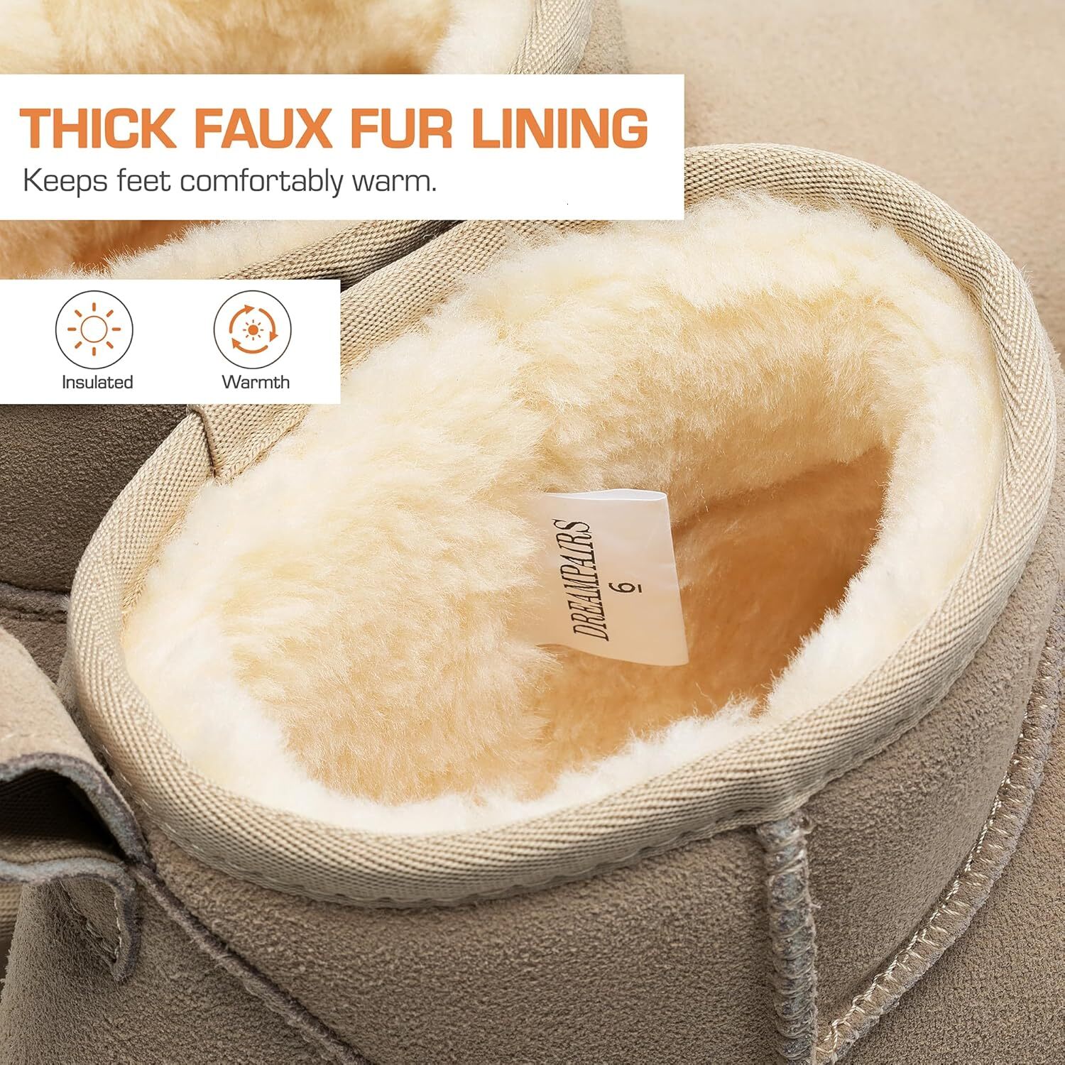 2024 A gift for my girlfriend Classic Women's Snow Boots, Ankle Winter Memory Foam Insole Light Anti-Slip Outsole Classic Mini Boots with Platfor