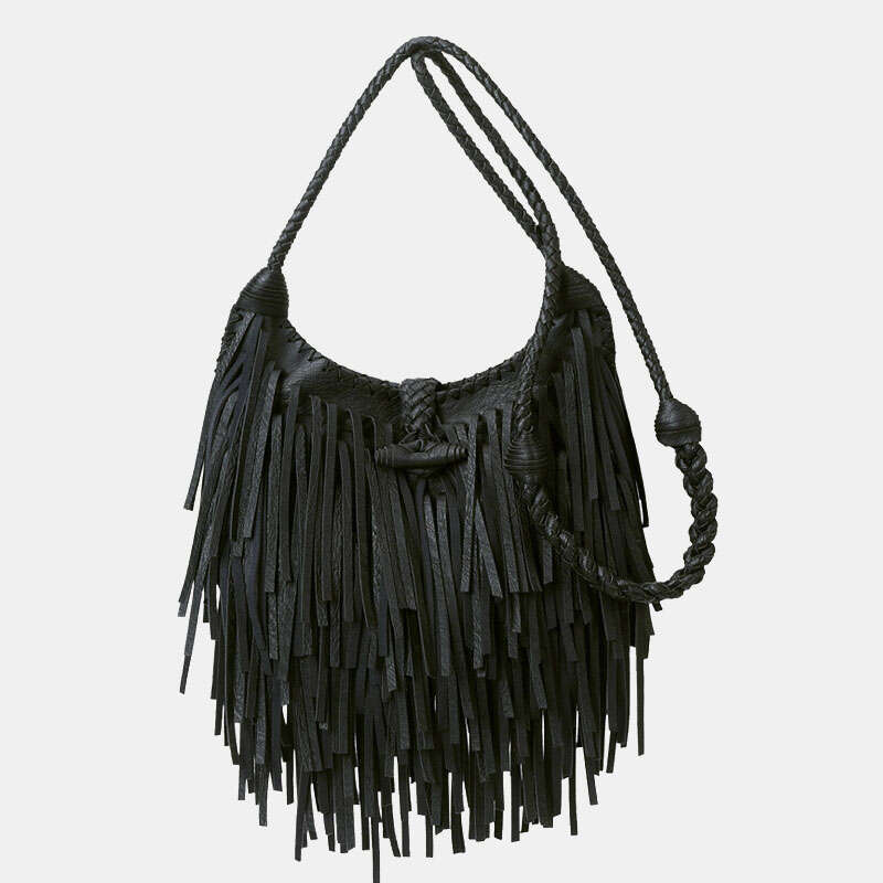 Stylish Tassel Shoulder Bag Messenger New Ladies Retro Crossbody Women's Designed 2024 Offer Hand Woven Female Bags Fashion Sale