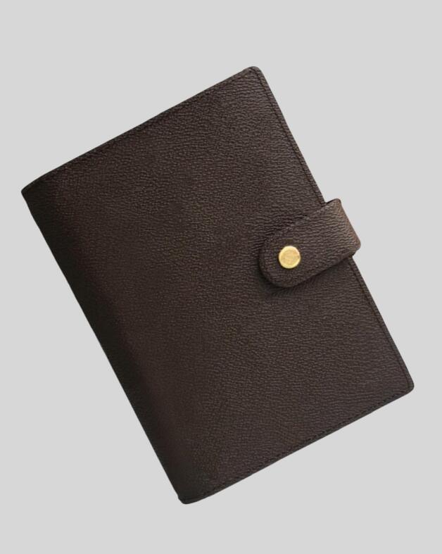 Large DESK AGENDA COVER Holders Memo Planner Men A5 Notebook Diary Luxury Designer Agendas Protective Case Card Passport Holder Wallet Desktop Notepad Covers Women