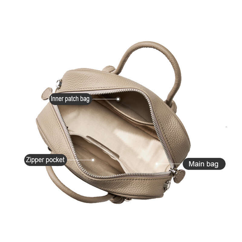 2024 New Women Versatile Shoulder Handbag Lady Simple And Elegant Genuine Leather Crossbody Bag Fashionable Girl's Underarm Bags