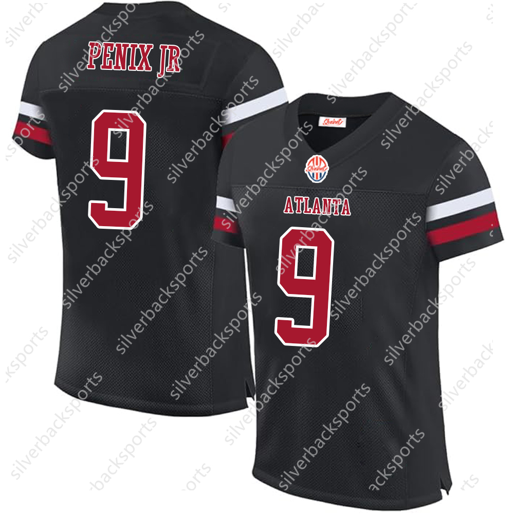 2025 Top Custom Jersey 9 Michael Penix Jr 2 Matt Ryan 5 Drake London 7 Robinson Demone Harris Cordarrelle Patterson Men/Women/Youth Football Jerseys T