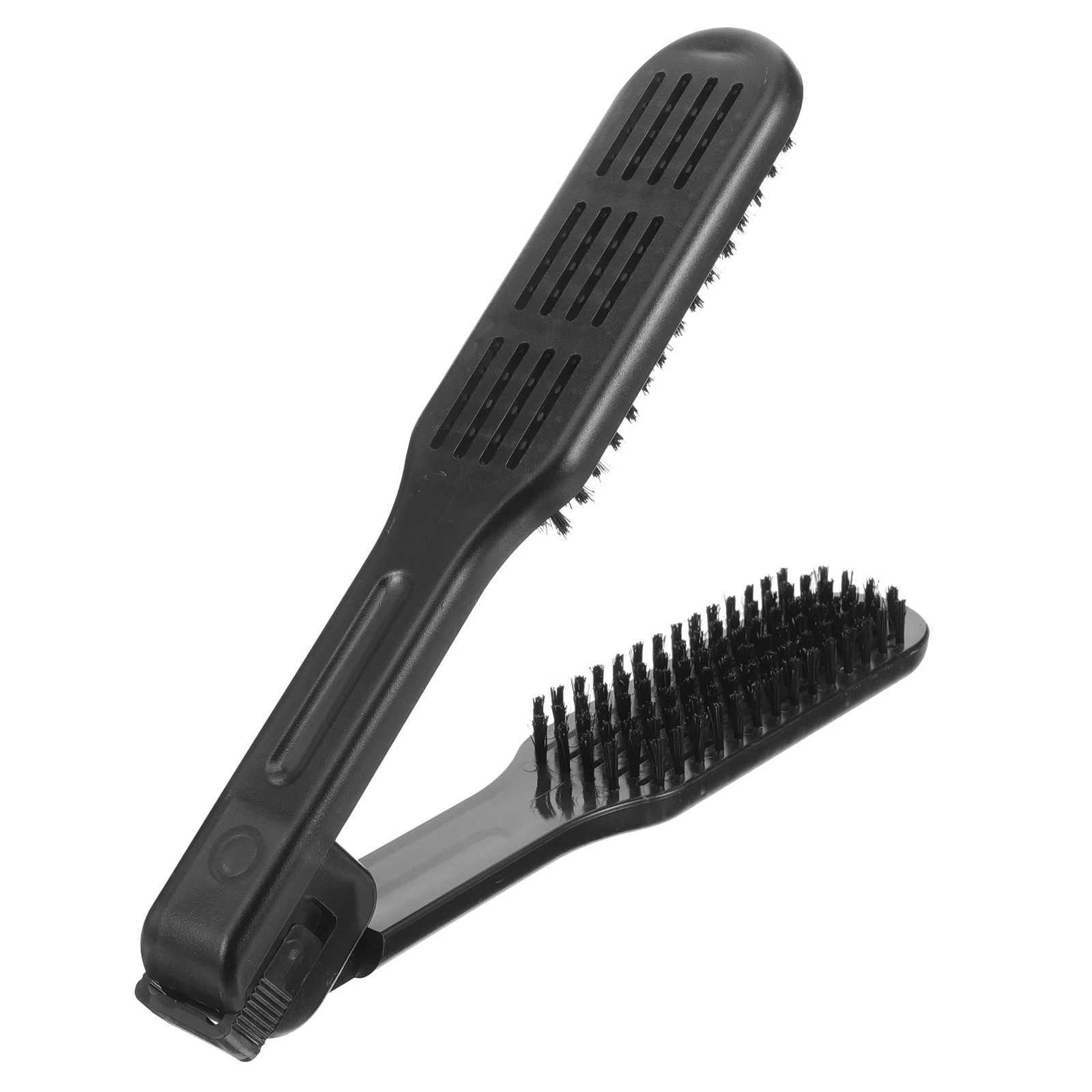 Hair Combs Clamp Straightening Straightener Pocket Double Sided Black Straighteners Hairdressing Styling ManXJ241016