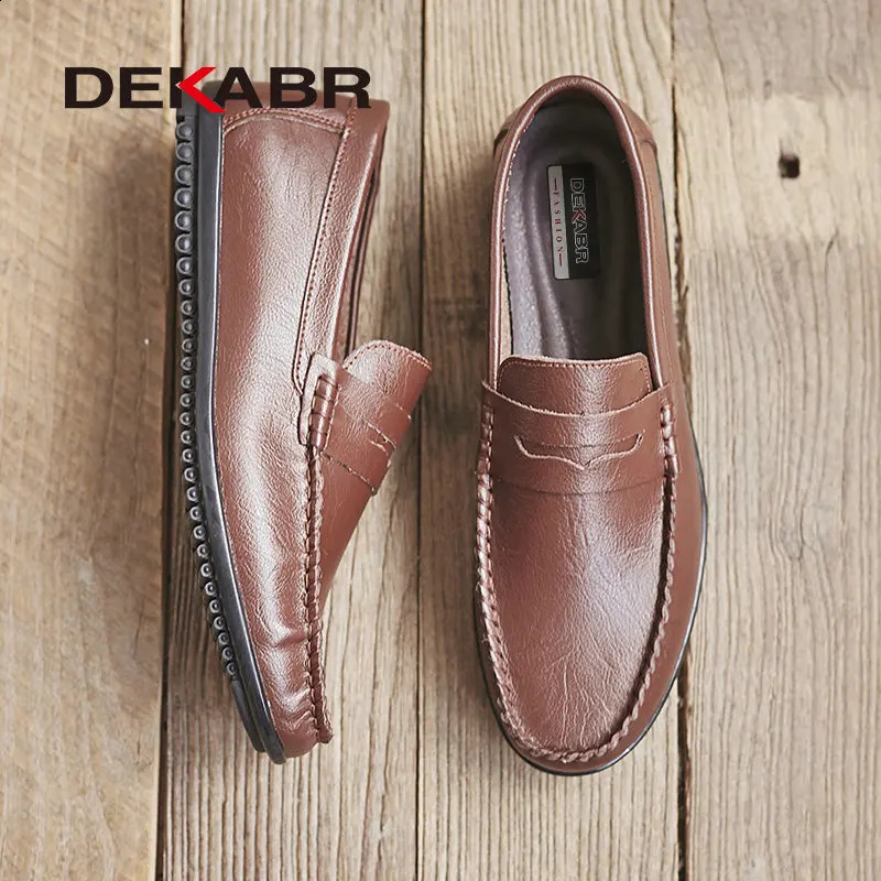 DEKABR Loafers Spring New Summer Comfy Mens Flats Fashion Men Moccasins Male Footwear Casual Shoes Size 37~46 240924