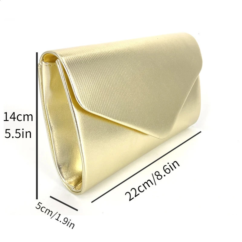 n Womens Evening Bag Ladies Day Clutch Envelope Handbag Daily Wedding Party Bling Gold Chain Crossbody y240925