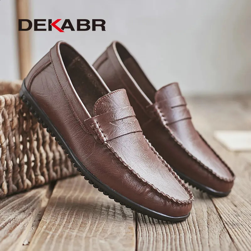 DEKABR Loafers Spring New Summer Comfy Mens Flats Fashion Men Moccasins Male Footwear Casual Shoes Size 37~46 240924