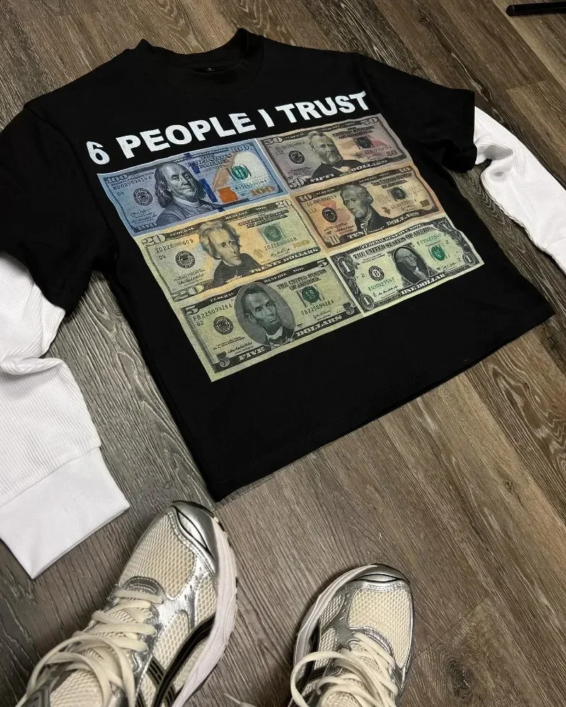 2024 American Trend Graphic Splicing Long Sleeve T-shirt Men Y2K Harajuku Hip Hop Goth Couple Casual Shirt Street Wear 240923