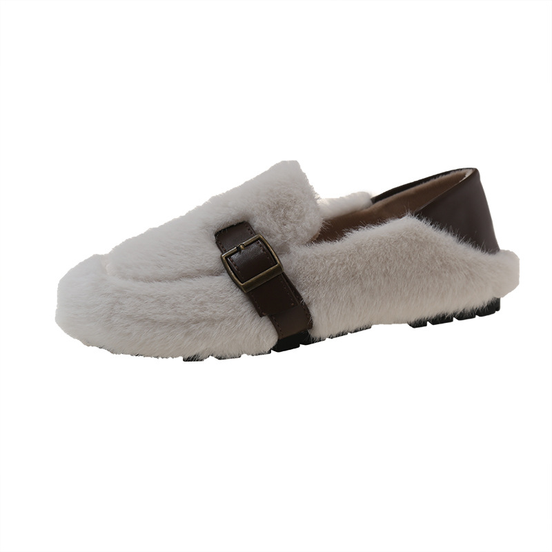 Women's 2024 new autumn and winter velvet soft soled cotton shoes
