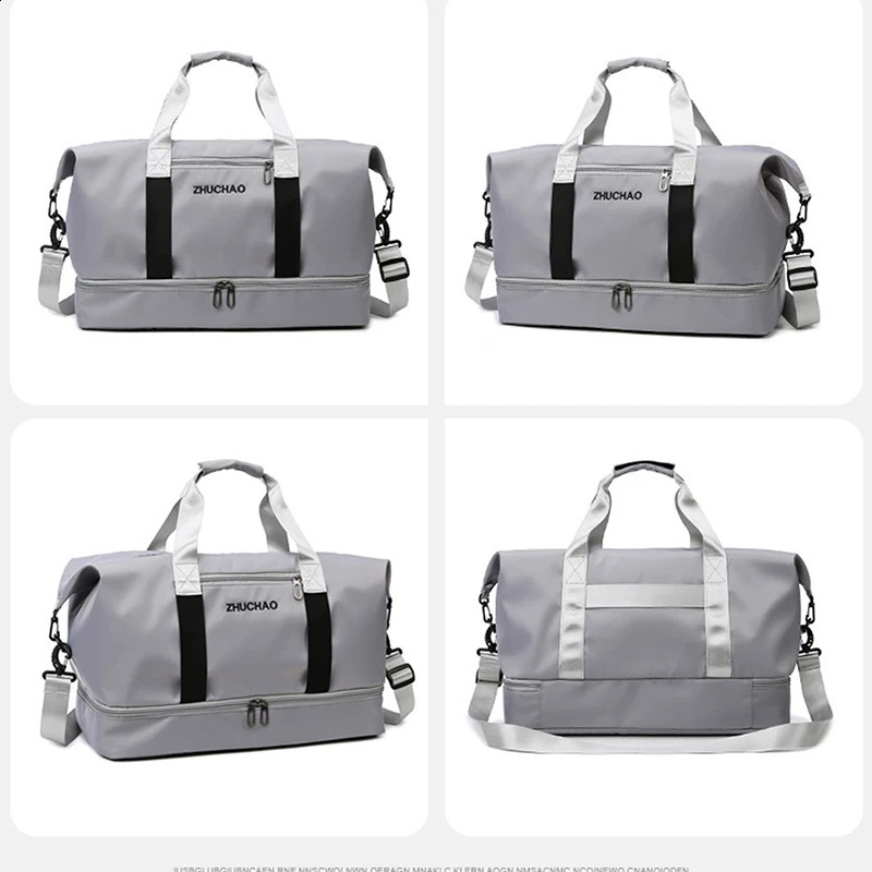 Large capacity womens travel bag waterproof nylon weekend outdoor overnight luggage bag mens handbag240921