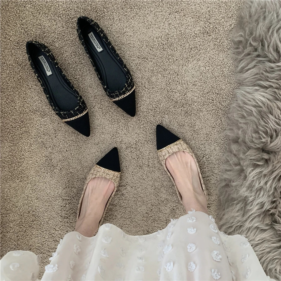 flat shoes single shoes light shoes womens soft soles comfortable ballet shoes large womens work shoes 240923