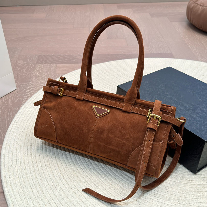 desinger suede tote bag shoulder bag luxury women handbag large capacity purse adjustable strap vintage crossbody bag classic bag