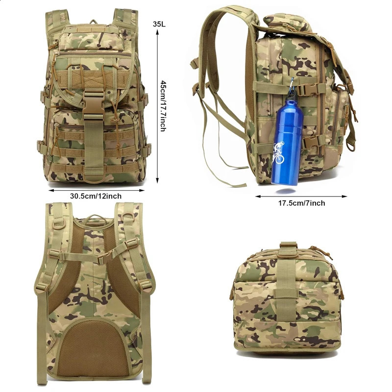 Mens tactical backpack camping hiking survival outdoor backpack 241008
