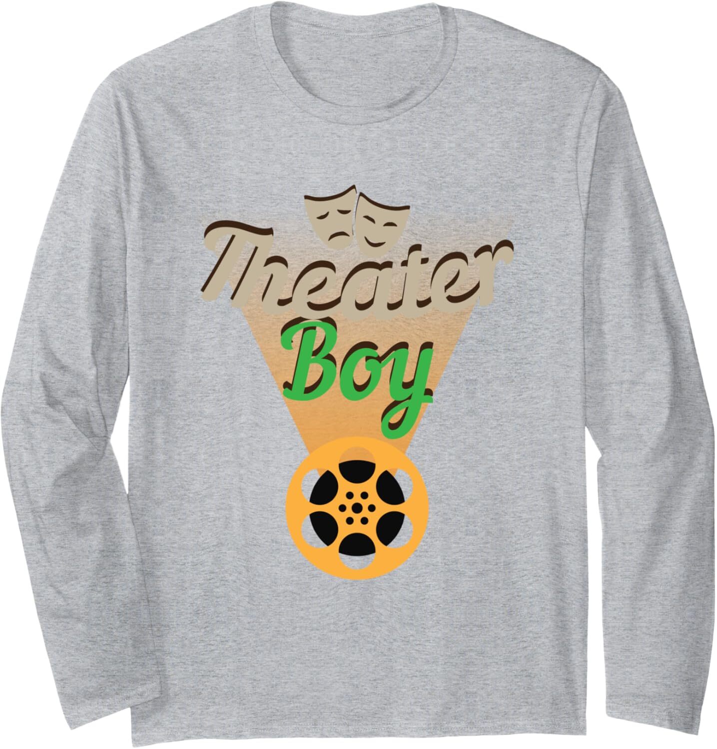 Long Sleeve Shirts for Men sweatshirt Funny Theater Boy Acting Drama Actor Actress Gift Long Sleeve Tee Streetwear Casual tops clothes fashion