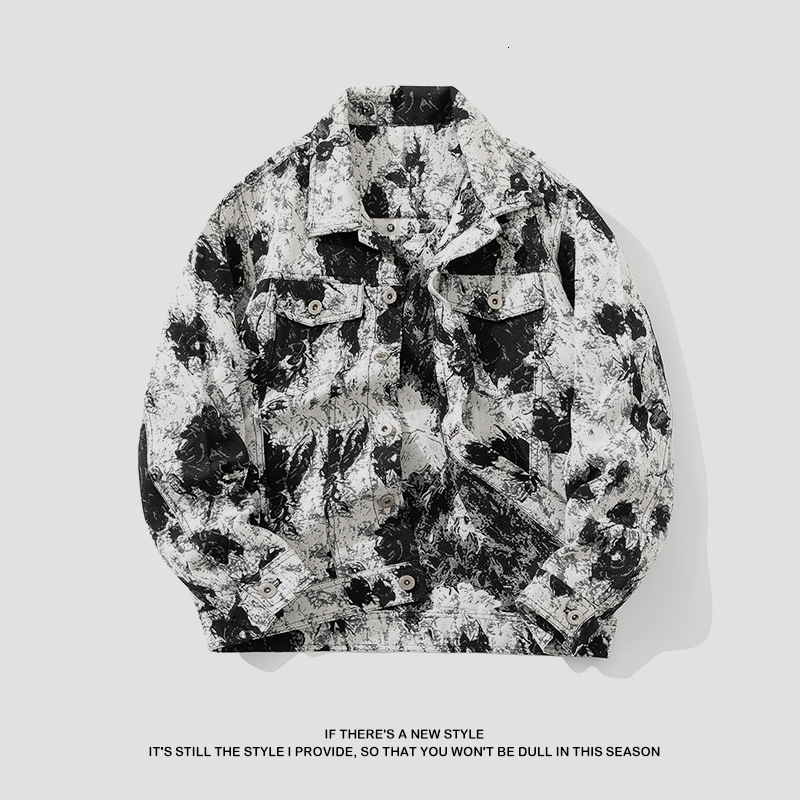 Men's Long Sleeve Floral Jacquard Colorful Going Out Casual Dress Shirt, Spring Autumn, Boyfriend Gift