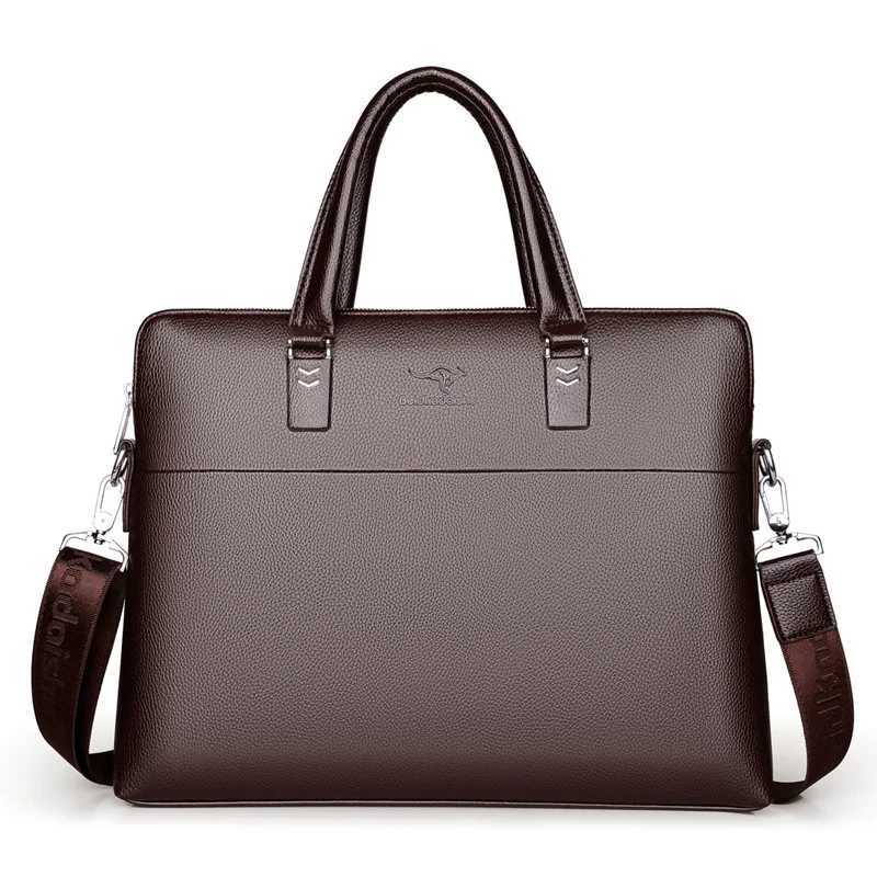 2024 New FAshion Luxury Pu Leather Business Mens Briefcase Male Shoulder Bag Men Messenger Casual Tote Computer BagXJ241004