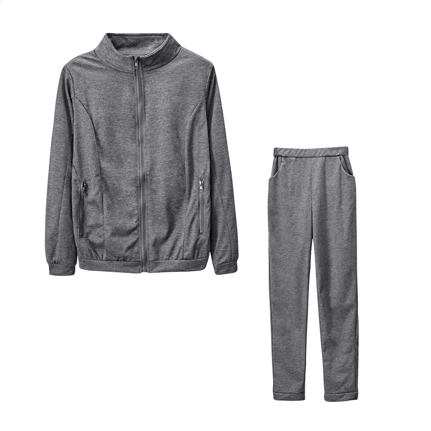 Slow jogging womens set fashionable track and field clothing 2piece sportswear winter competition 240927