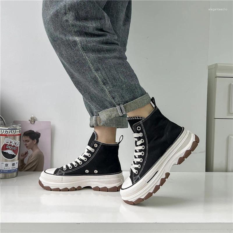 Casual Shoes Autumn Women's High Top Platform Sneakers Stars Canvas Trainers Running Sport Thick-Sole Walking Tennis dh912615539
