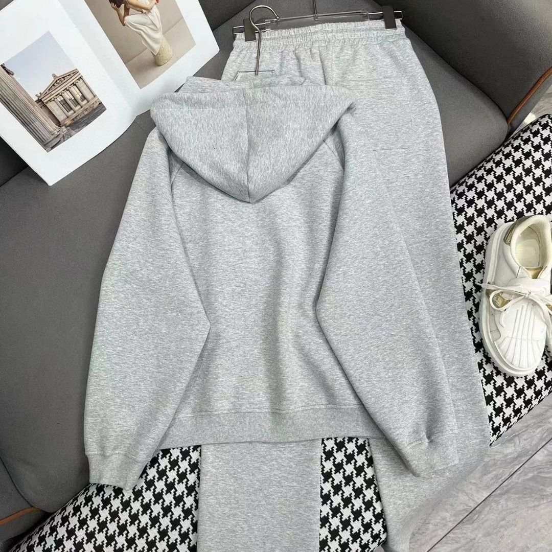 Womens tracksuit designer women suit fashion letter embroidery set cardigan hoodie casual trousers two-piece woman sportswear