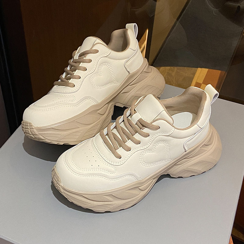 Women's 2024 Autumn New Round Head Thick Bottom Fashionable Sports Comfortable Casual Shoes