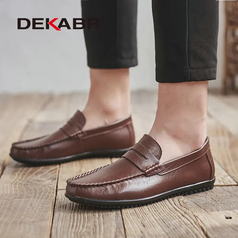 DEKABR Loafers Spring New Summer Comfy Mens Flats Fashion Men Moccasins Male Footwear Casual Shoes Size 37~46 240924