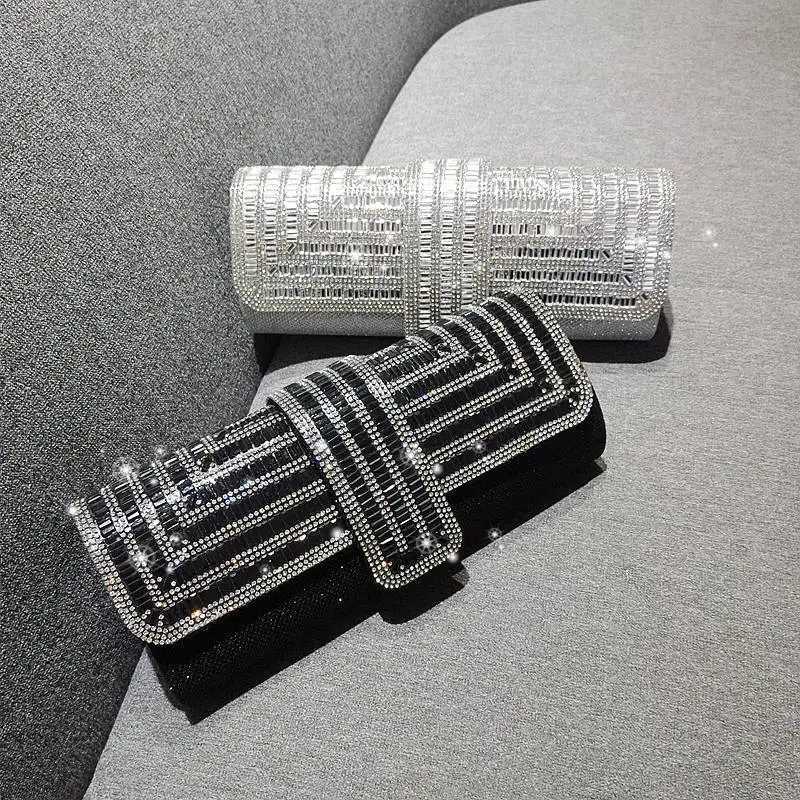Factory Direct Sales Stick Diamond Three Discount Dinner Bag Hand Armpit Chain Wedding Party Crystal Evening Clutch Bag Z250618