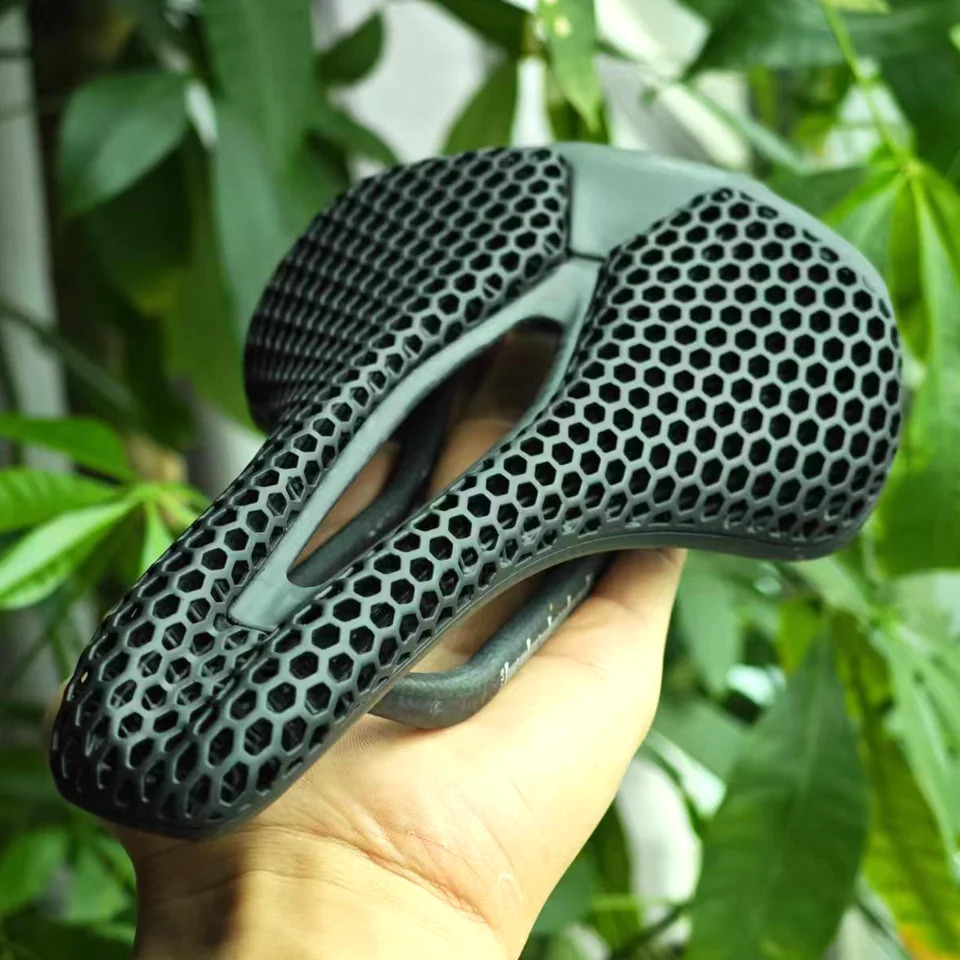 GOLDIX 3D Printing Bicycle Carbon Saddle Ultra Light Highway MTB Racing Saddle Bicycle Cushion Bicycle Seat Accessories 240923 - view 6
