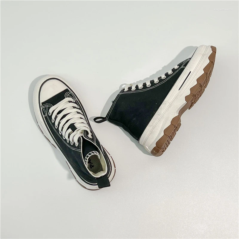 Casual Shoes Autumn Women's High Top Platform Sneakers Stars Canvas Trainers Running Sport Thick-Sole Walking Tennis dh912615539