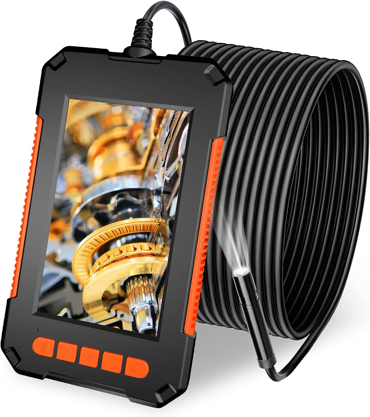 HD Visual Industrial Endoscope Borescope Camera With 8mm Lens for Automotive Maintenance and Inspection