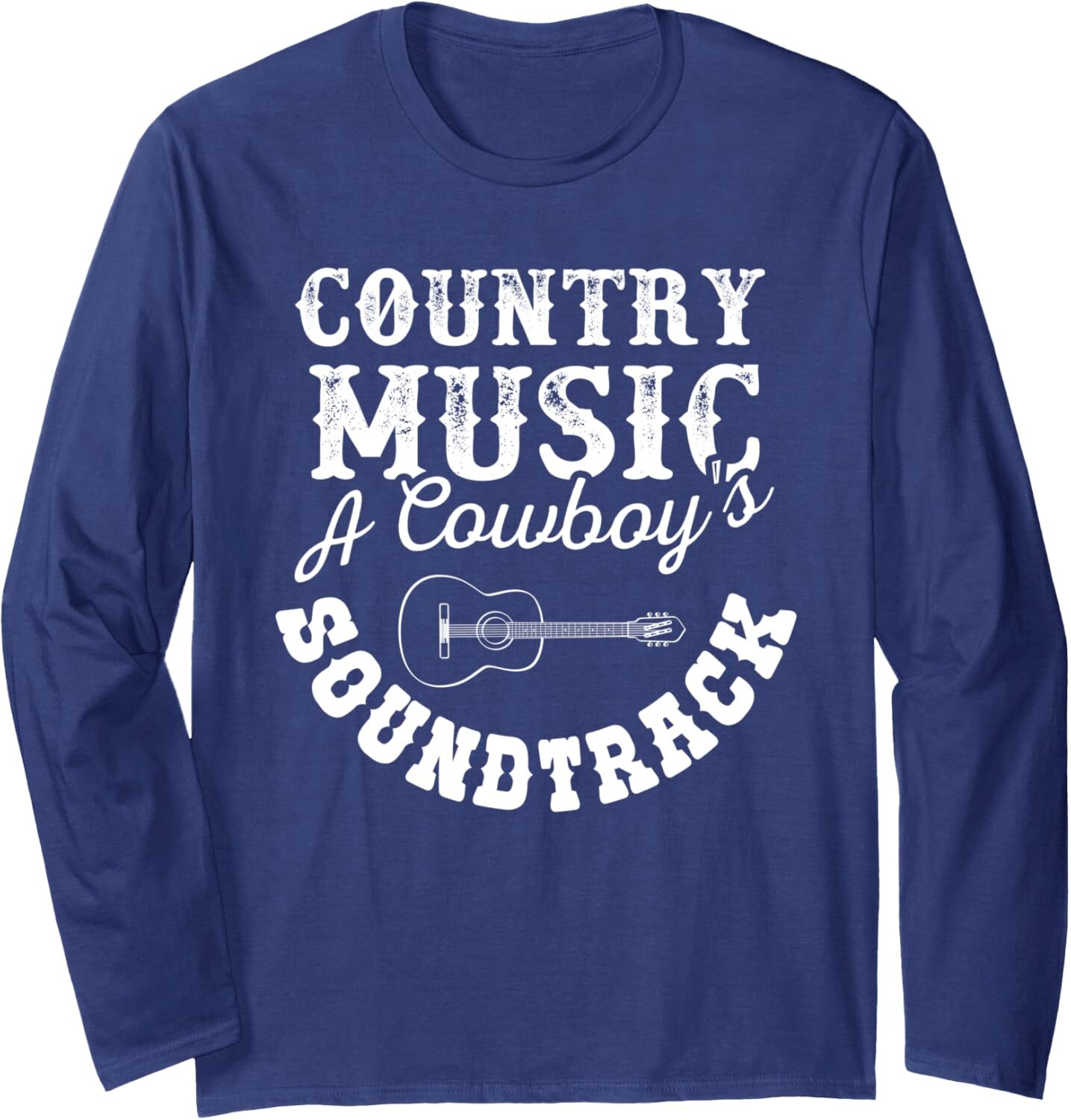 Long Sleeve Shirts for Men sweatshirt Vintage Country Music A Cowboys Soundtrack Guitar Chill Song Long SleeveTee Streetwear Casual tops clothes