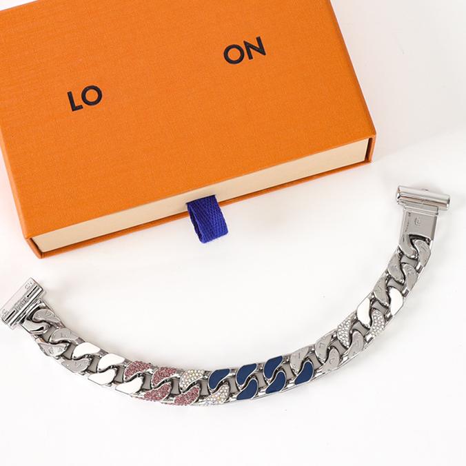 Fashion Classic Luxury Bangles Designer Leather Bracelet Titanium Steel Cuban Chain Bamboo Bracelet Men and Women Hip Hop Letter Bracelet Festival Jewelry Gift