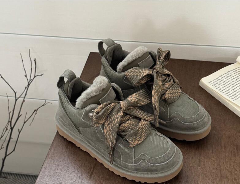 Classic Low Mel casual shoes LowMel Autumn winter women snow top cozy sheepskin sport Casual boots With Box 9f98 739