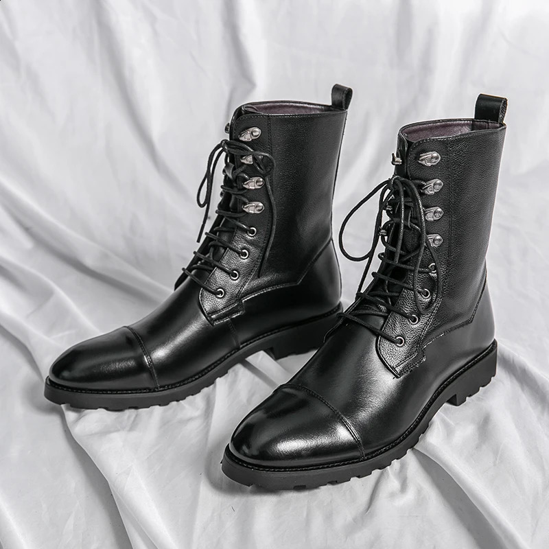 Cowboy Western Retro Boots Classic Boots Retro Mens Combat Boots Mens Motorcycle Boots 250226